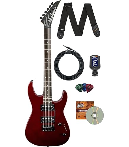 Amazon.com: Jackson JS11 Dinky Electric Guitar - Metallic Red